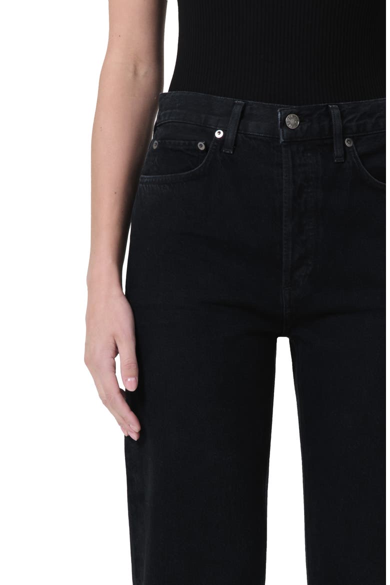 '90s Pinch Waist High Waist Straight Leg Jeans, Alternate, color, CRUSHED