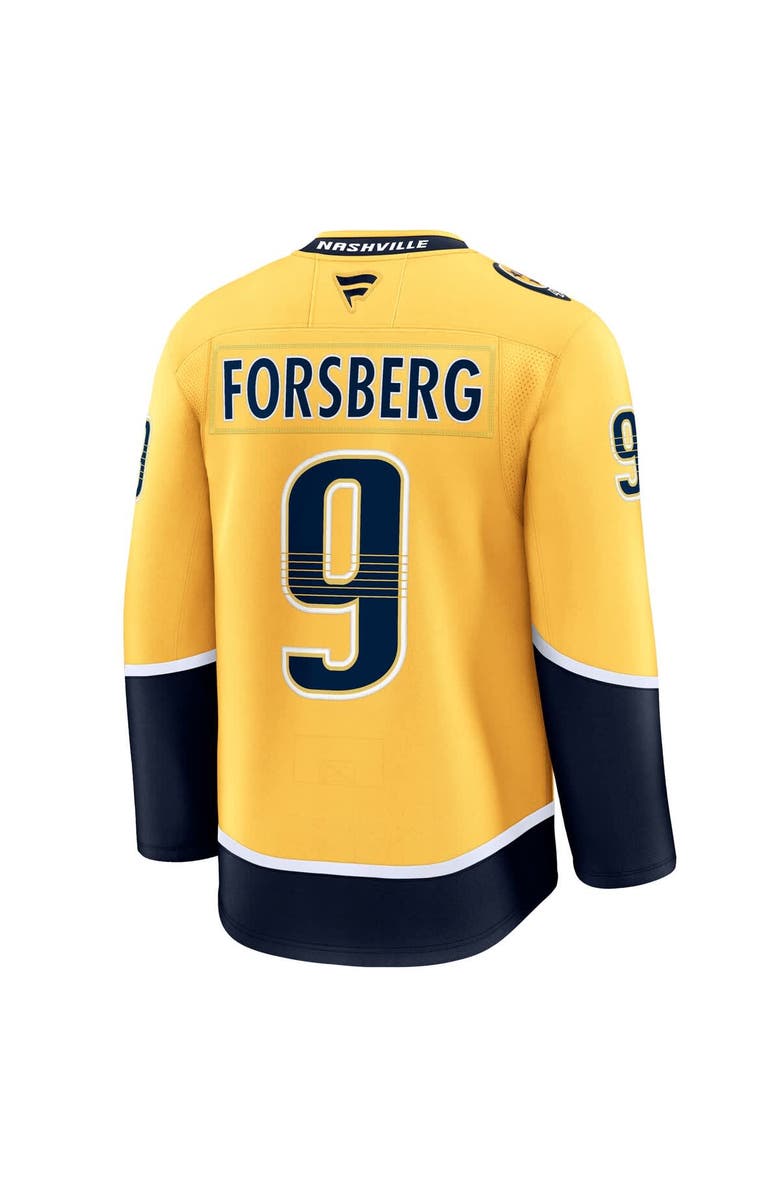 FANATICS Men's Fanatics Filip Forsberg Gold Nashville Predators Home Premium Jersey, Alternate, color, 