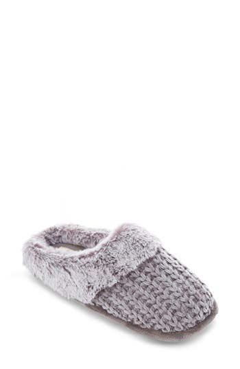 Floopi Faux Shearling Lined Slipper In Gray