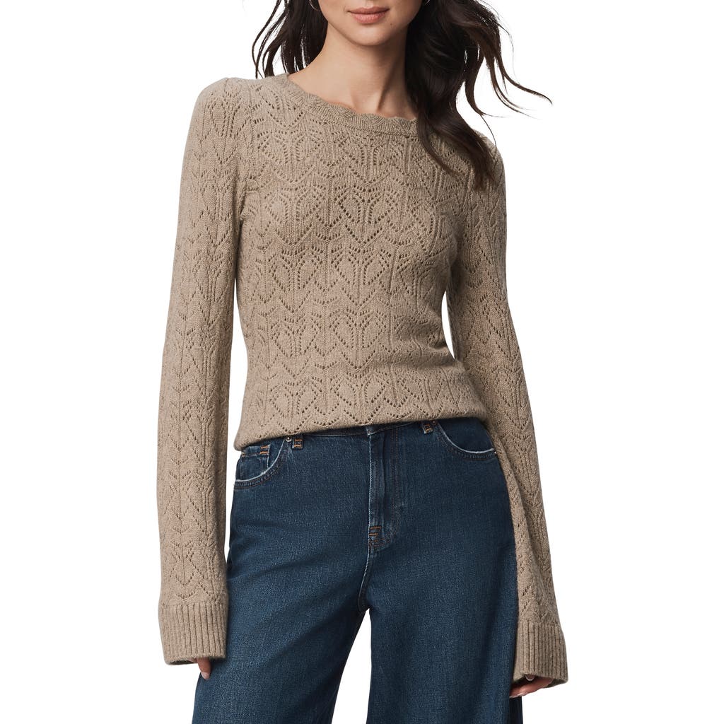 Splendid Rose Open Stitch Sweater In Brown