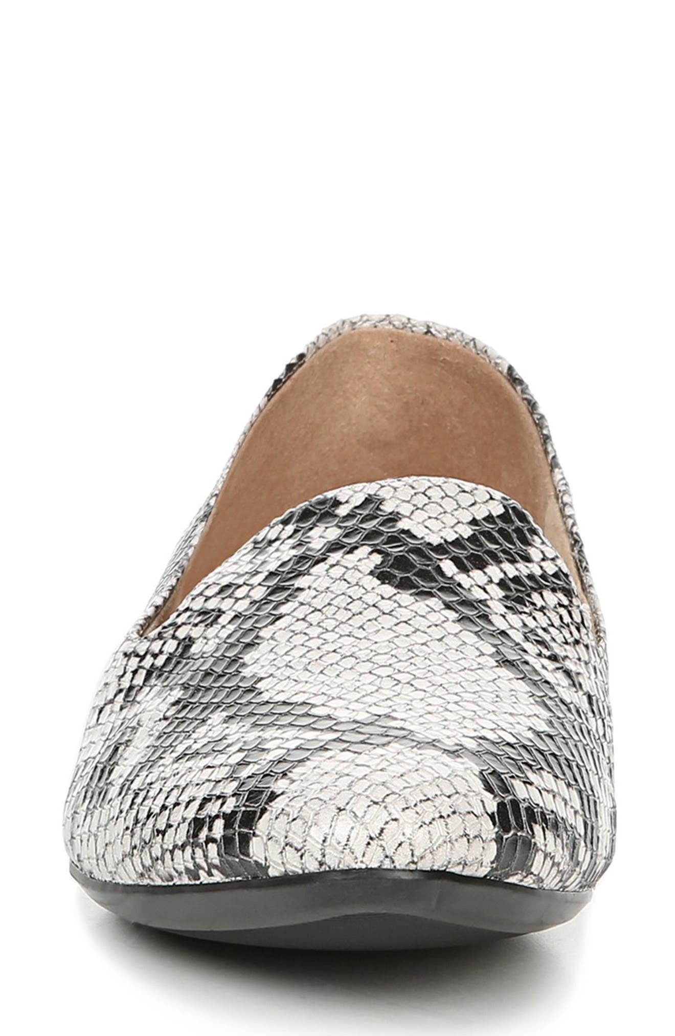 Lorna Collapsible Heel Loafer, Alternate, color, ALABASTER SNAKE