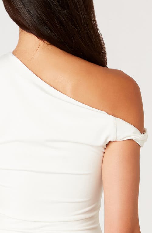 Nia Fraise One-shoulder Top In White