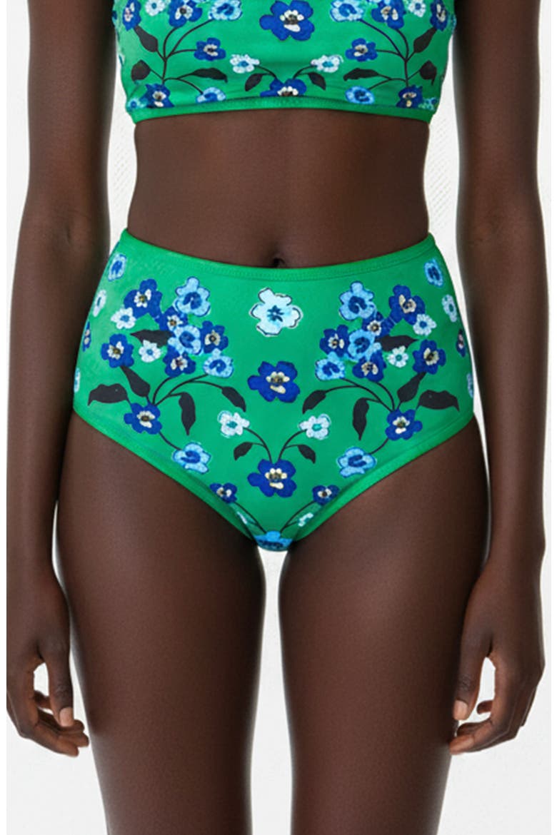 Tropical Escape Reversible Bikini Bottom, Main, color, Green