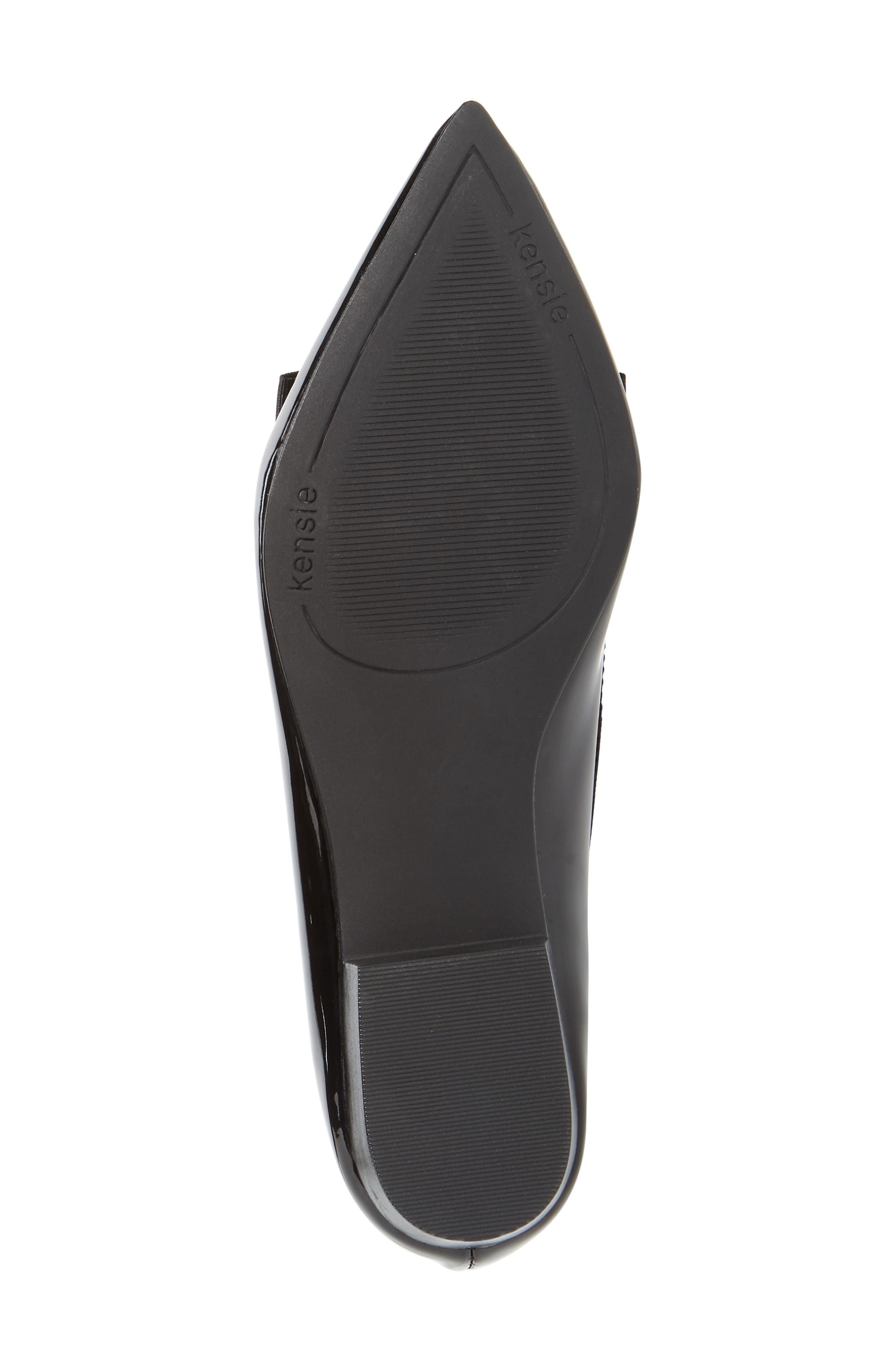 Madeleine Pointy Toe Flat, Alternate, color, BLACK PATENT