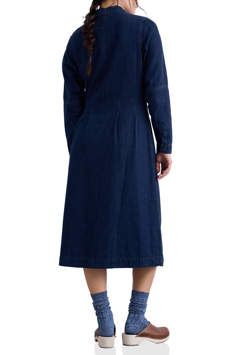 Outlines Denim Shirtdress, Alternate, color, MID WASH