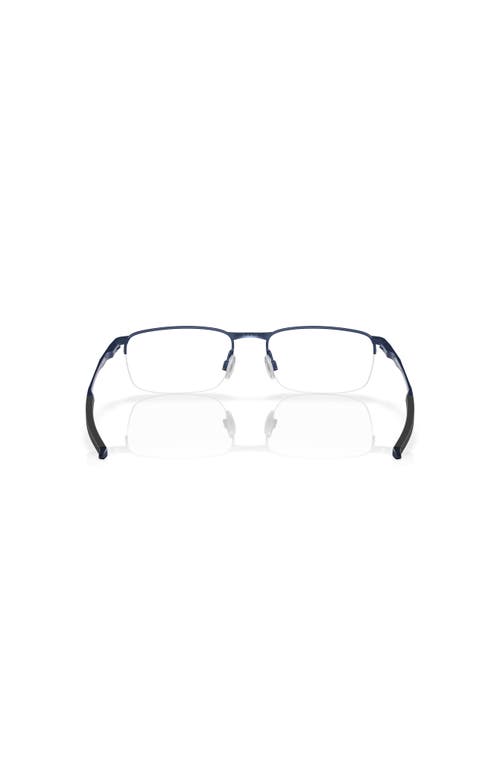 Oakley 53mm Rectangle Optical Glasses In Blue
