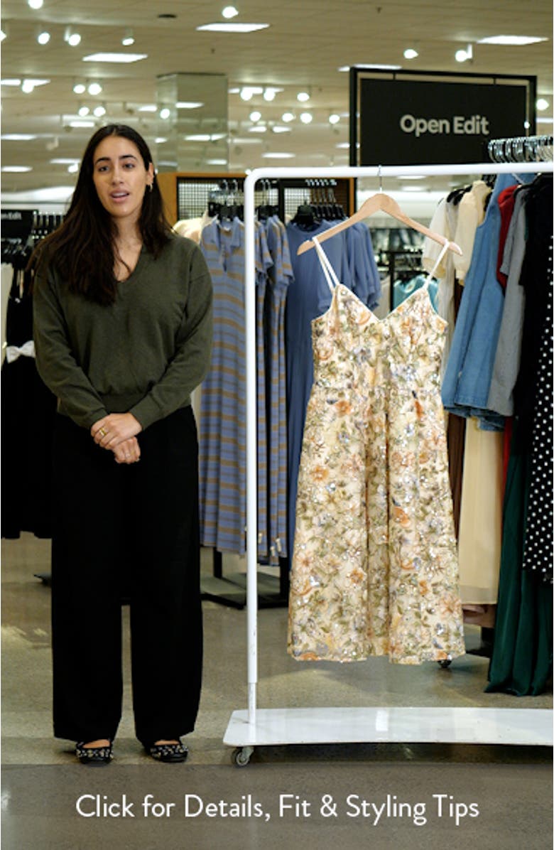 Maren Floral Sequin Fit & Flare Cocktail Dress, sales video thumbnail