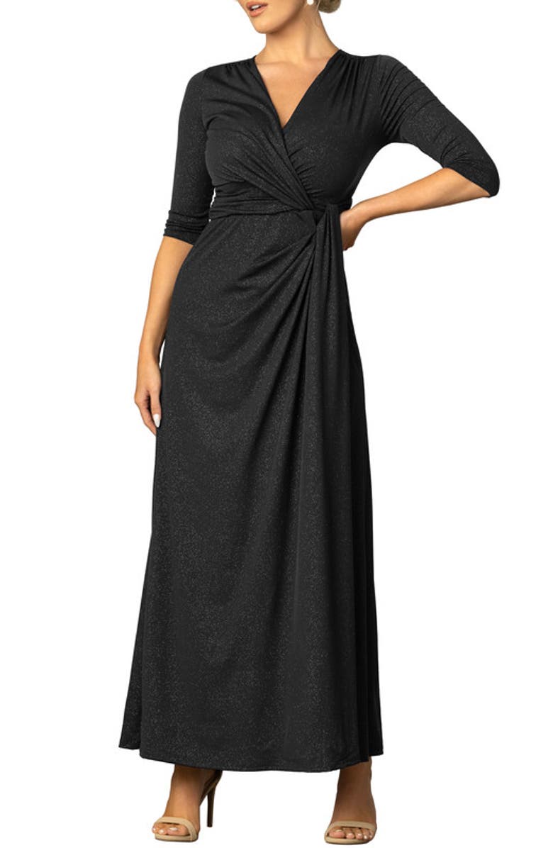 Kiyonna Romanced by Moonlight Evening Gown, Main, color, Midnight Star