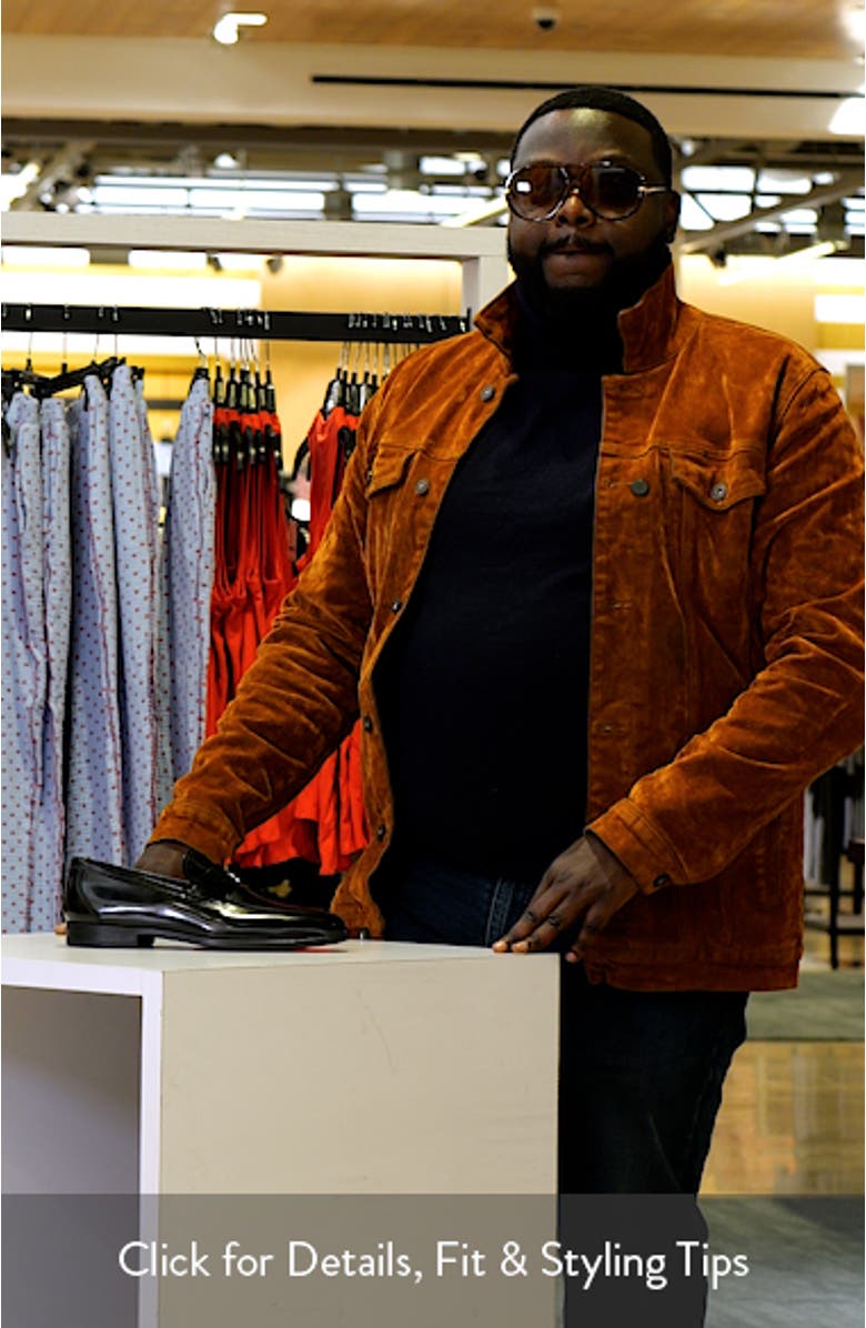 Magico II Black Leather Apron Toe Loafer, sales video thumbnail