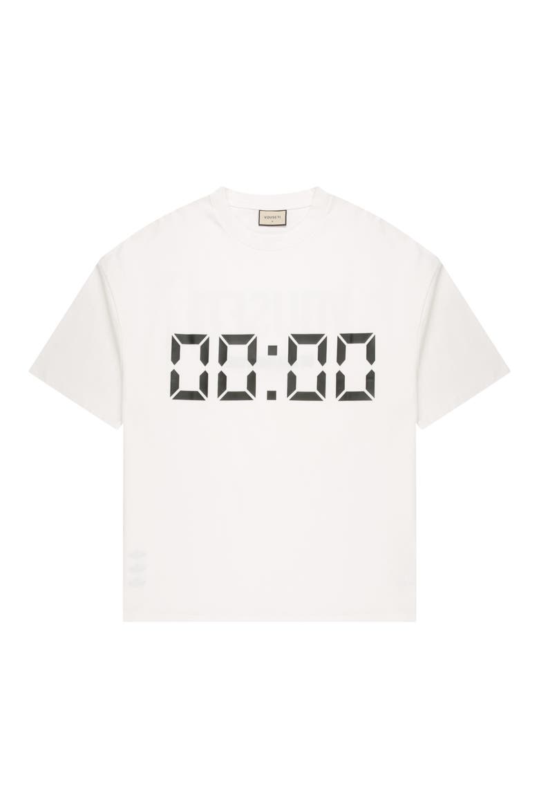 Us Against Time Cotton Graphic T-Shirt, Alternate, color, OFF WHITE