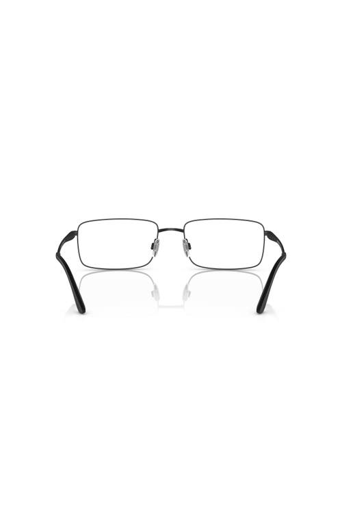 Giorgio Armani 59mm Rectangle Optical Glasses In Black
