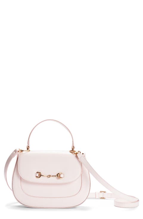 Loraine Faux Leather Top Handle Bag