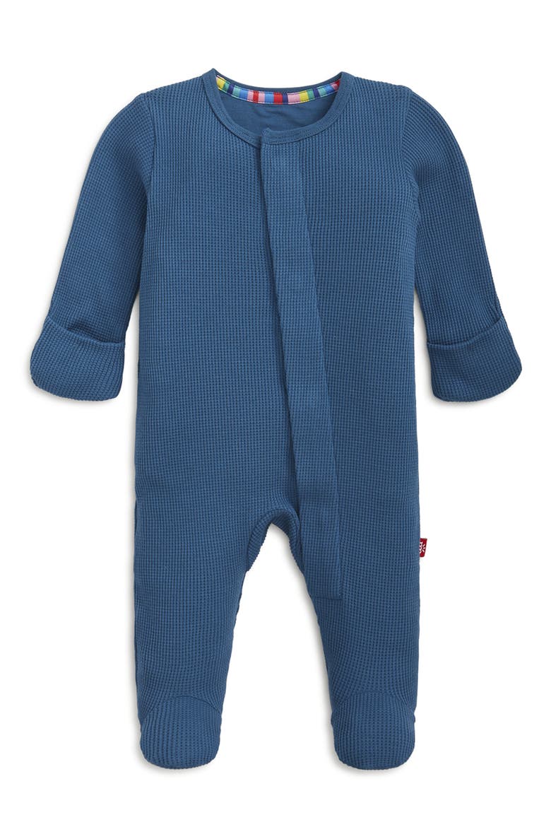 Kids' Waffle Footie, Main, color, DKBLU