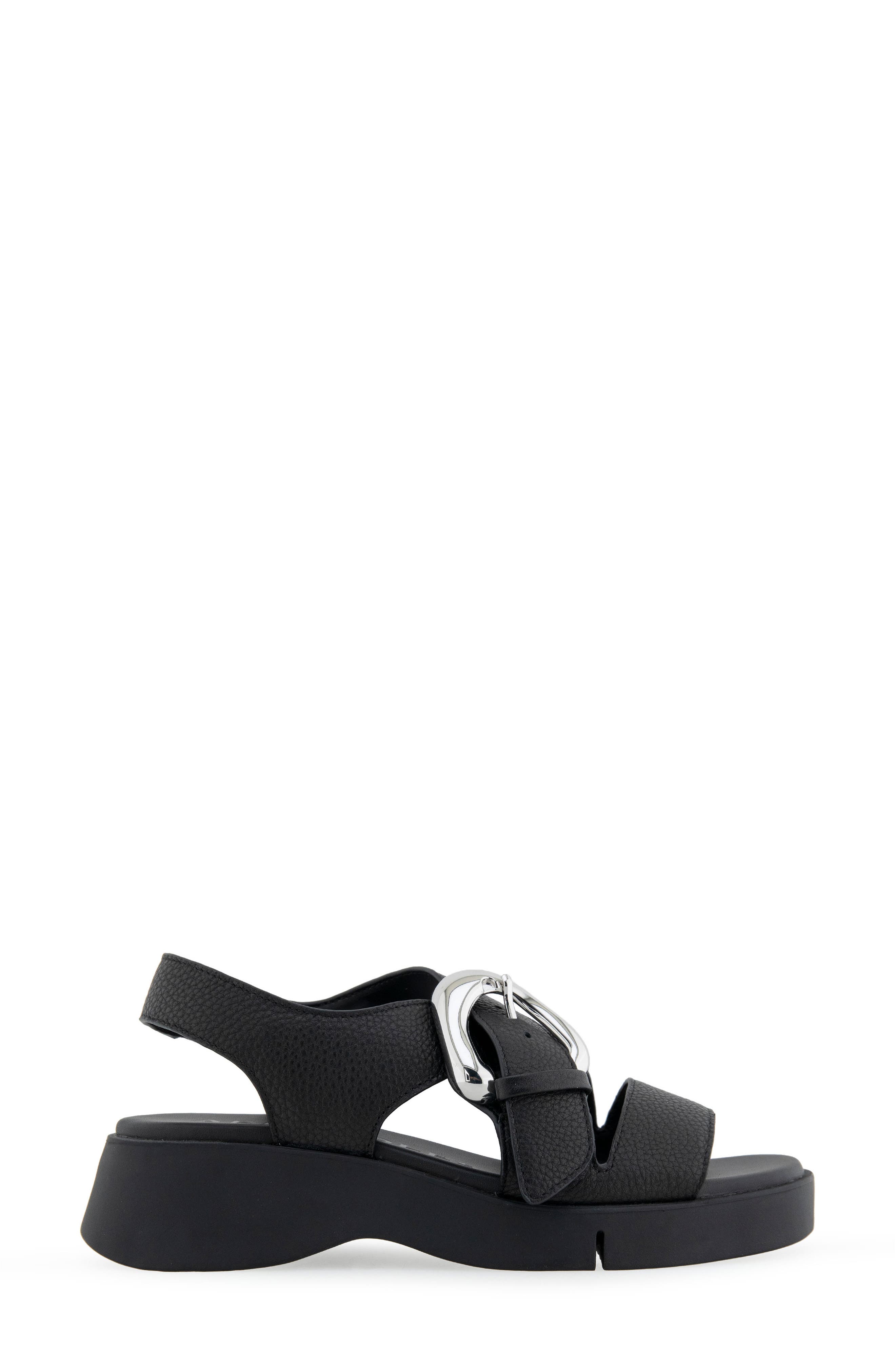 Aerosoles Fez Strappy Sandal, Alternate, color, Black Pebbled Leather