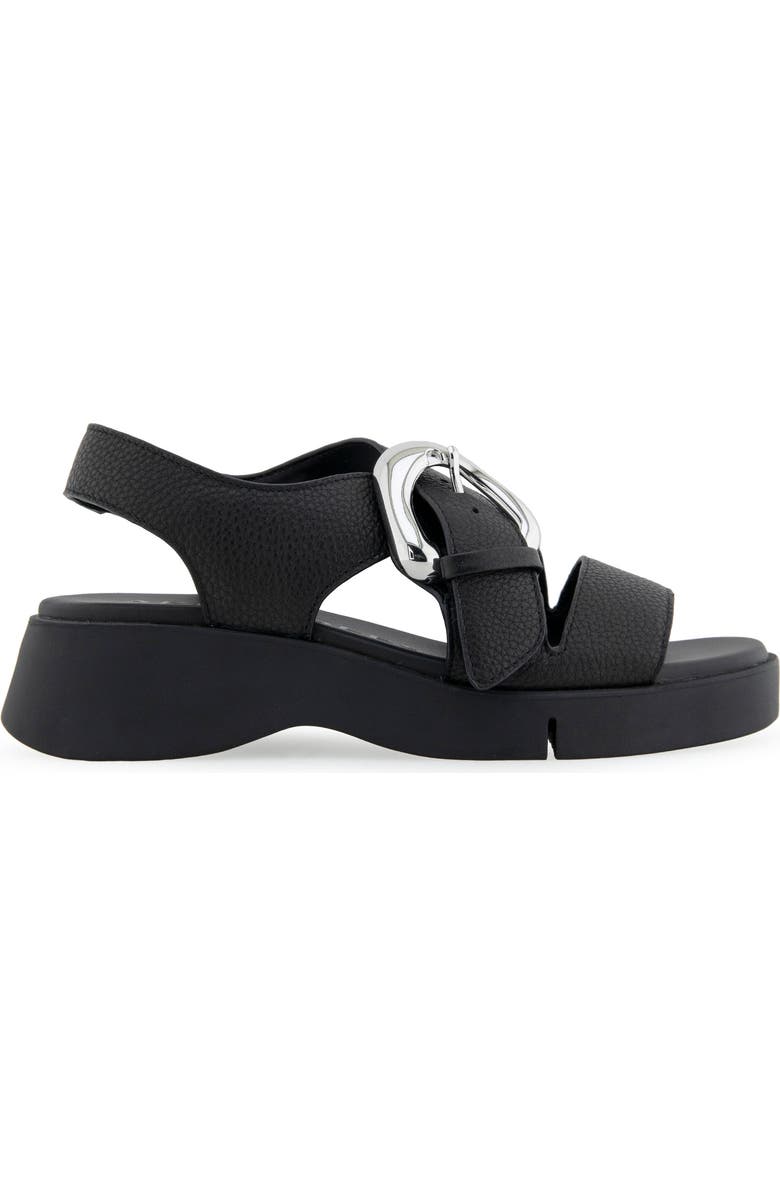 Aerosoles Fez Strappy Sandal, Alternate, color, Black Pebbled Leather