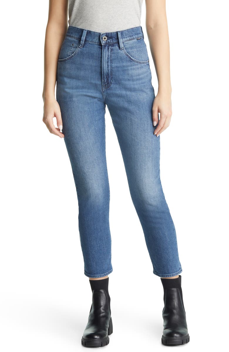 G-STAR Virjinya High Waist Slim Fit Jeans, Main, color, 