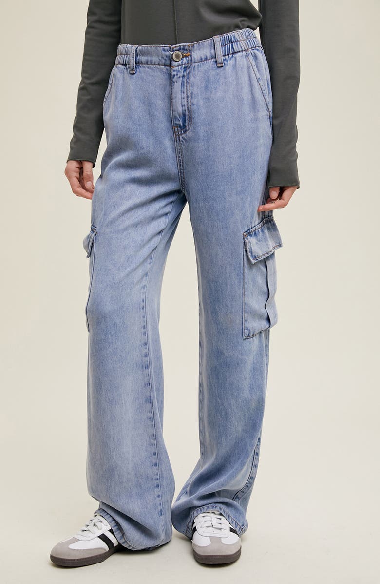 WISHLIST Cargo Pants, Main, color, Denim