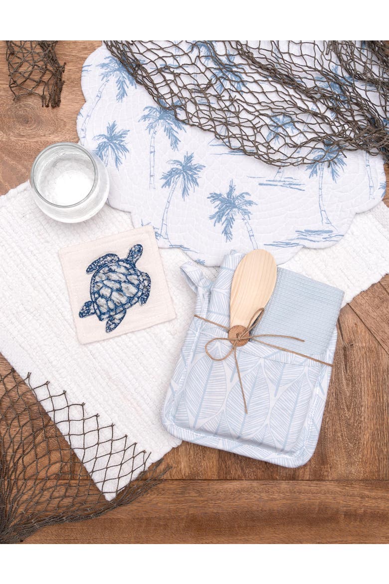Blue Paradise Set of 6 Cloth Napkins, Alternate, color, Blue