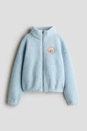 H&M Motif-detail Teddy Fleece Jacket