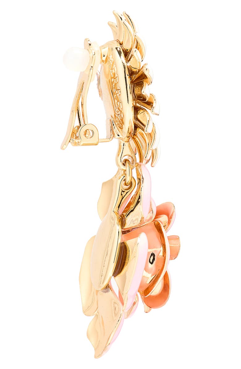 Carolina Herrera Double Flower Earrings, Alternate, color, Multi-Color