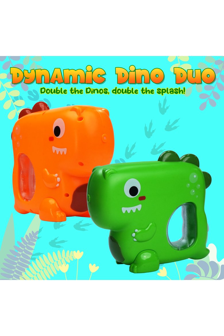 Green And Orange Dino Water Blaster, Alternate, color, Orange And Green