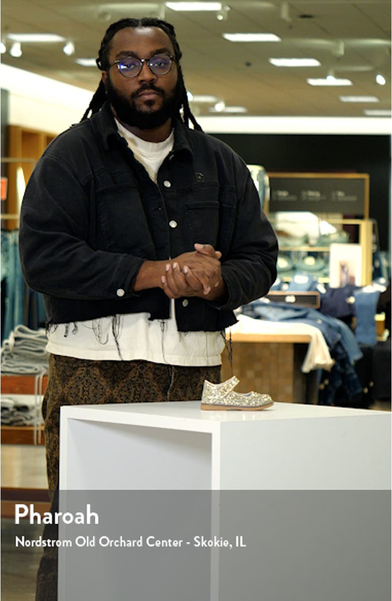 Kids' Natasha Glitter Mary Jane Flat, sales video thumbnail