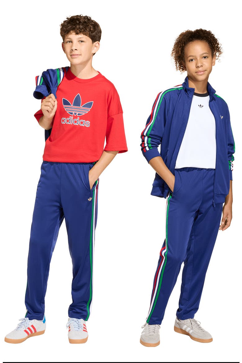 Kids' Firebird Recycled Polyester Track Pants, Alternate, color, VICTORY BLUE/ LIGHT GOLD