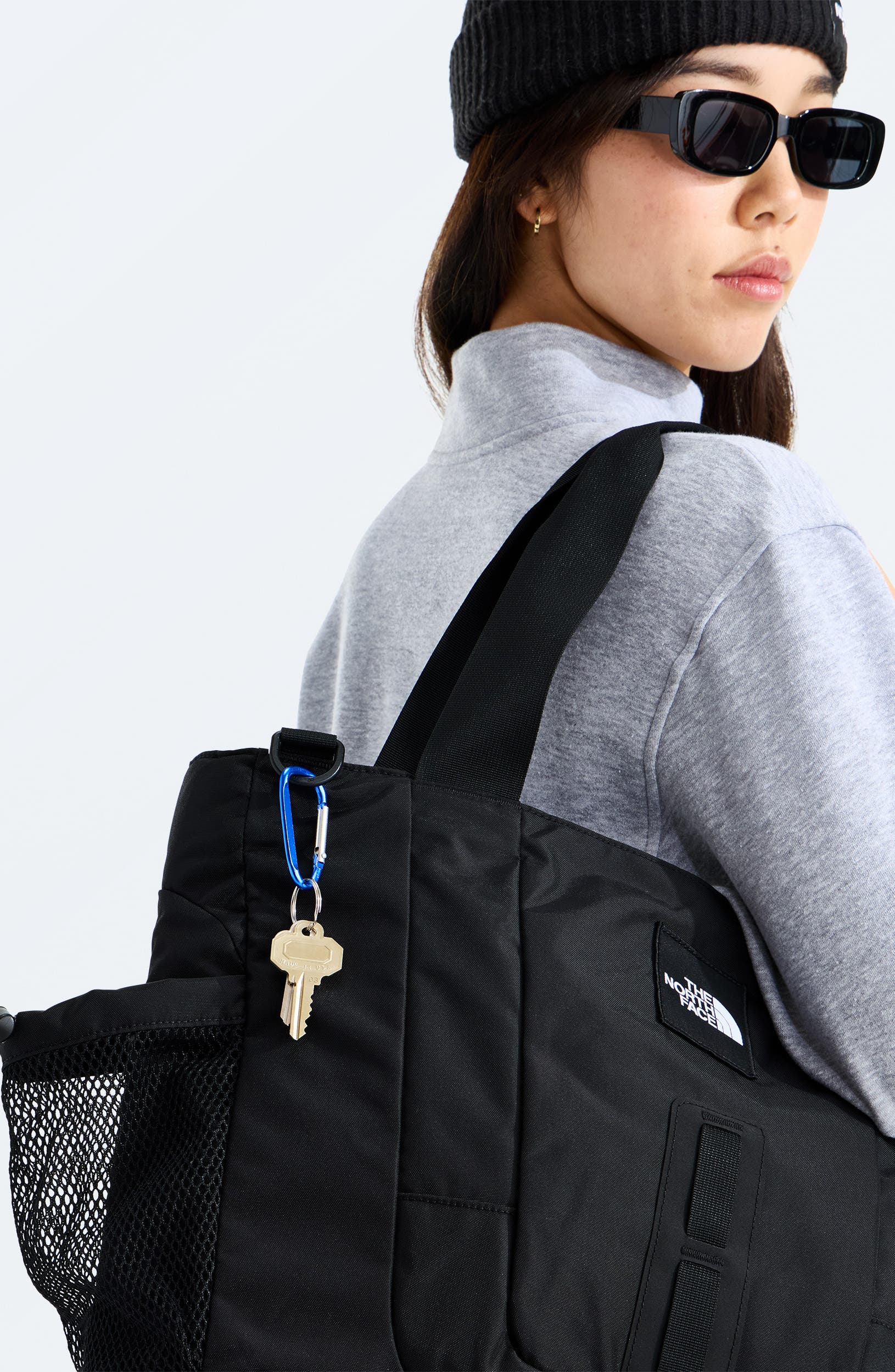 The North Face Hot Shot Water Repellent Tote, Alternate, color, Tnf Black