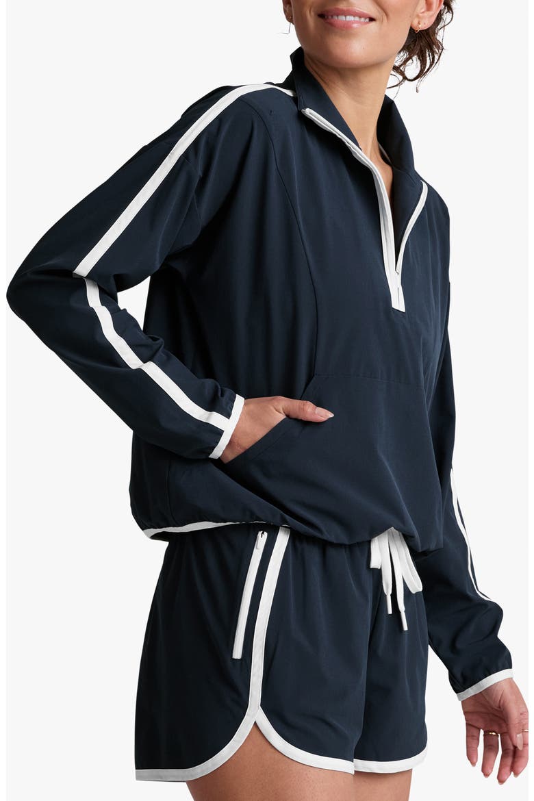 Course Contrast Half-Zip Pullover, Alternate, color, NOCTURNAL NAVY/TRUE