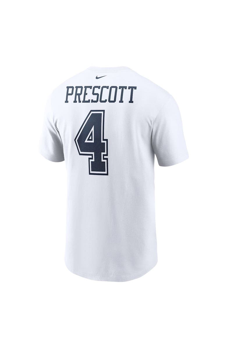 Nike Men's Nike Dak Prescott White Dallas Cowboys Name & Number T-Shirt, Alternate, color, 