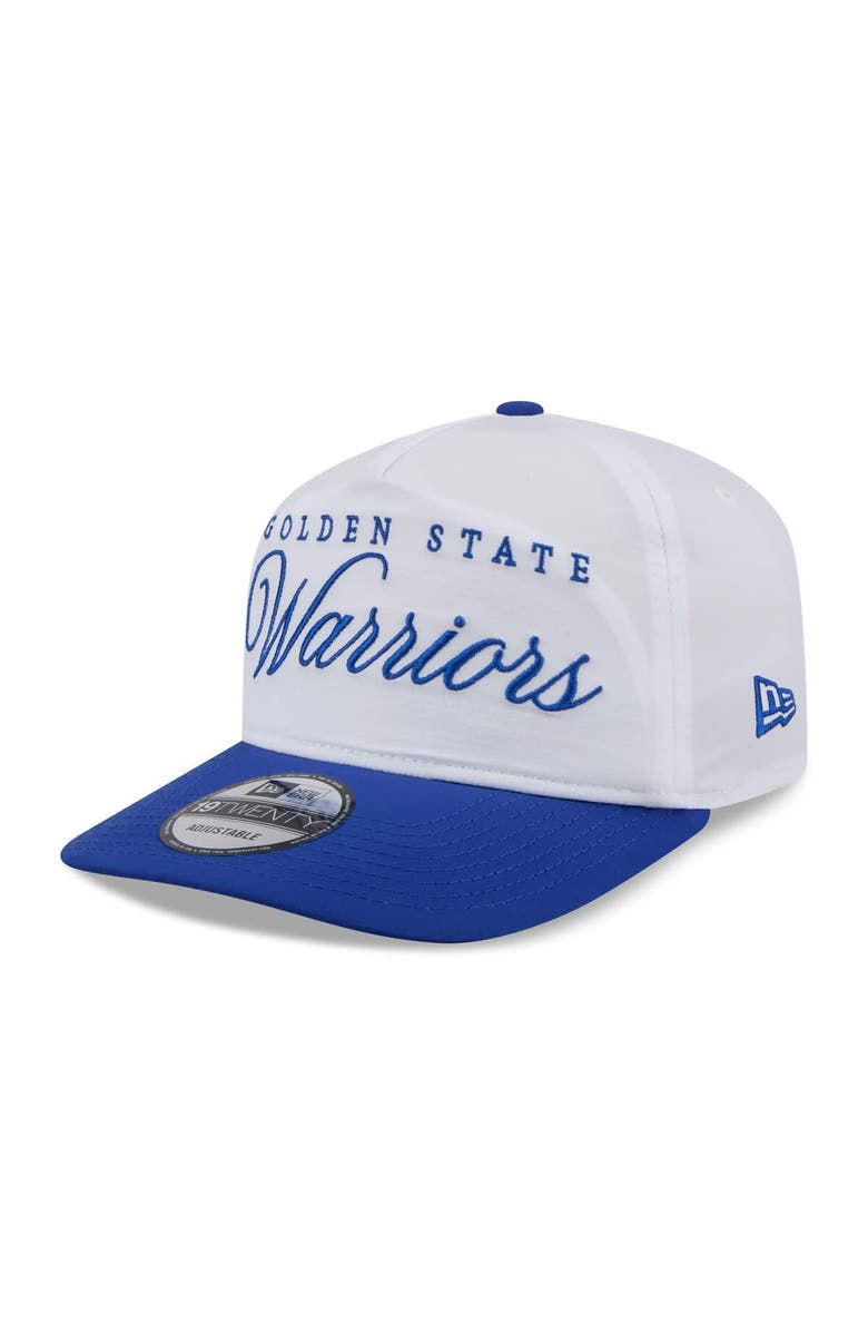 New Era Men's New Era White/Royal Golden State Warriors 2025 NBA Draft On-Stage Nylon 19TWENTY Adjustable Hat, Alternate, color, White