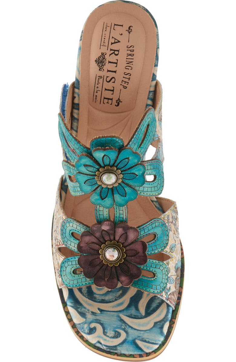 L'Artiste by Spring Step Alania Sandal, Alternate, color, Turquoise Multi