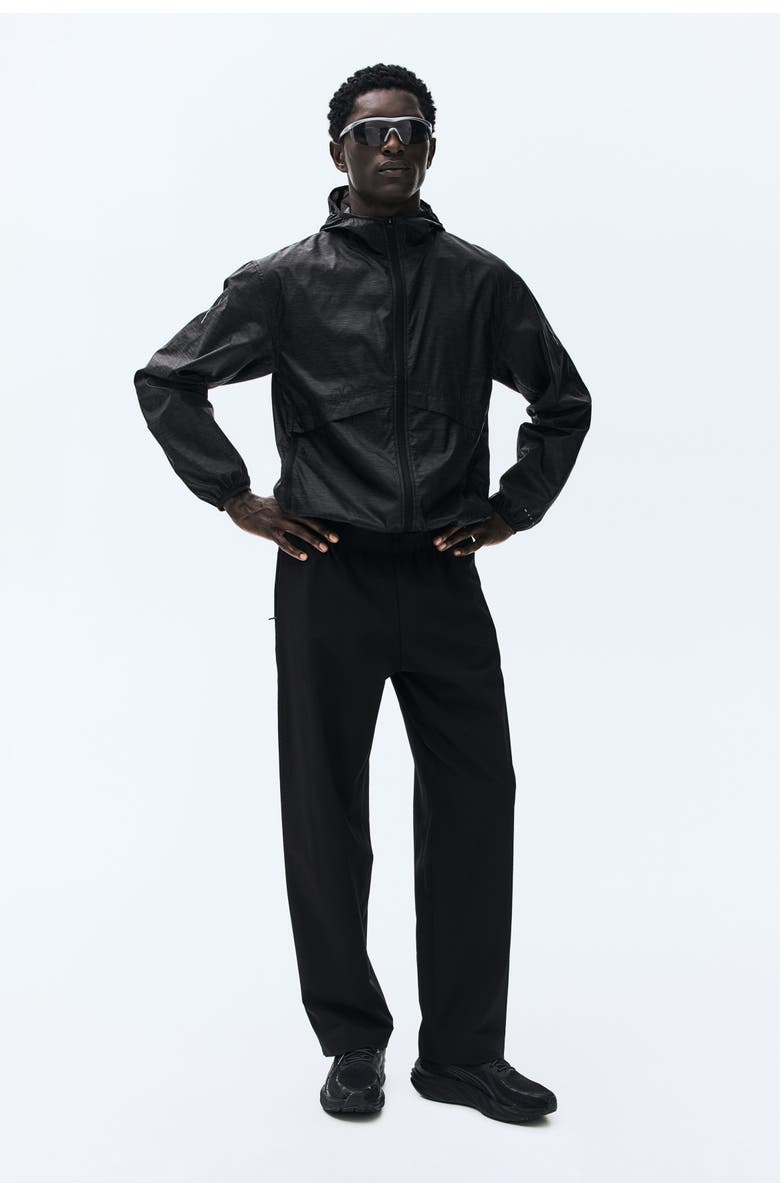 H&M Regular-fit track pants with drymove, Alternate, color, Black