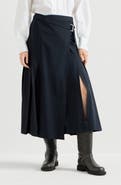 Brunello Cucinelli Tropical luxury wool kilt skirt