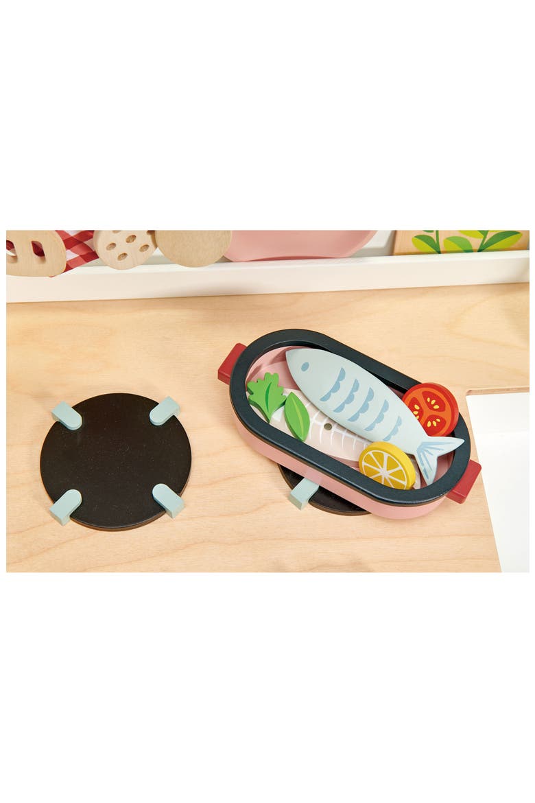 Mini Chef Wooden Kitchen Range Playset, Alternate, color, MULTI