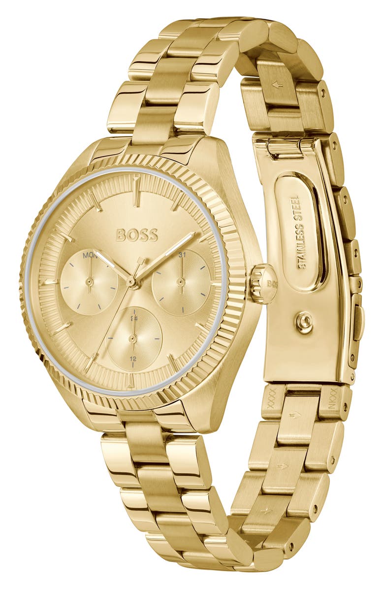 BOSS Sage Sport Bracelet Watch, 34mm, Alternate, color, Gold