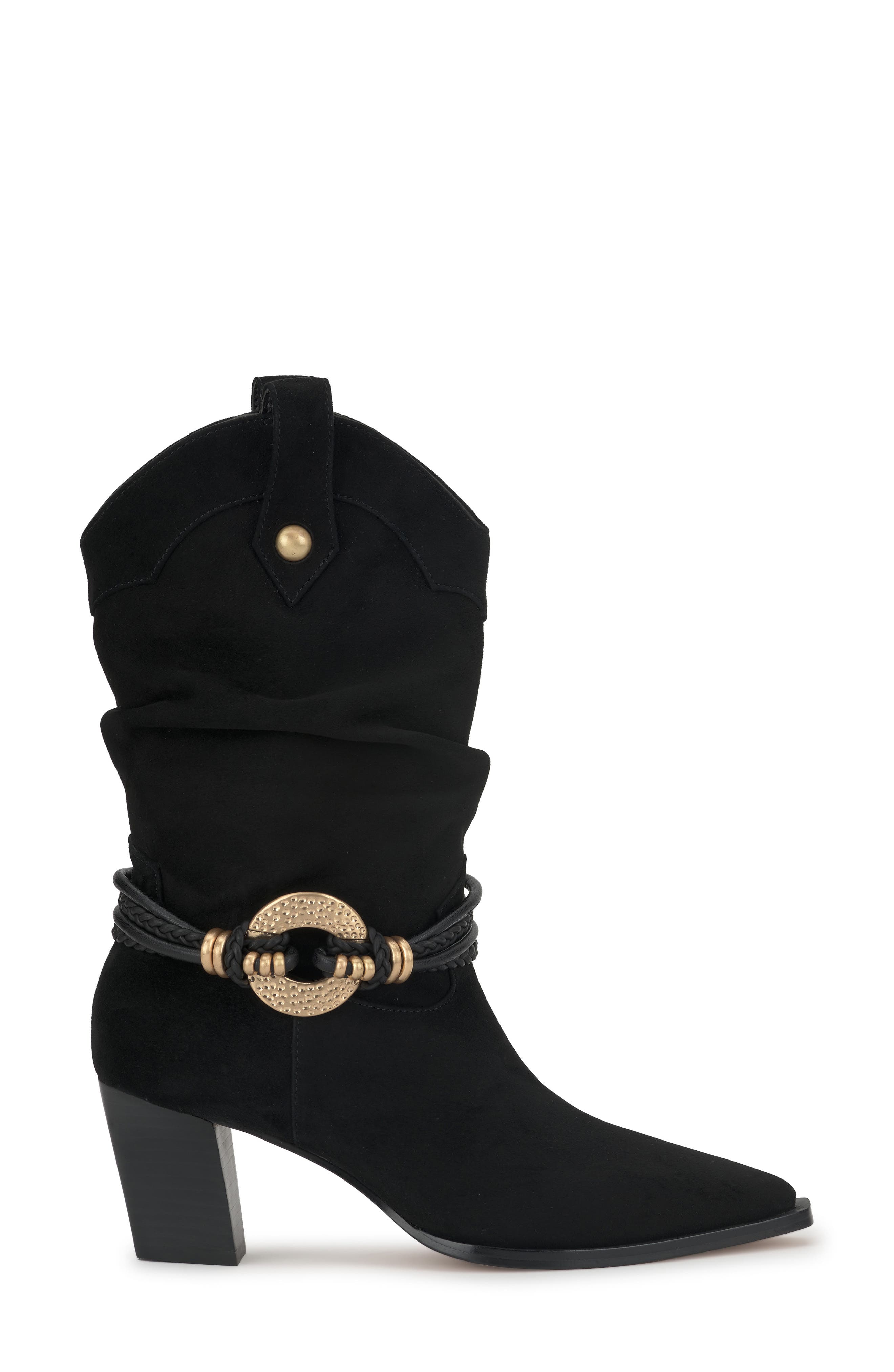 Jessica Simpson Hanie Western Boot, Alternate, color, Black