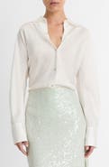 Vince Silk Button-Up Shirt