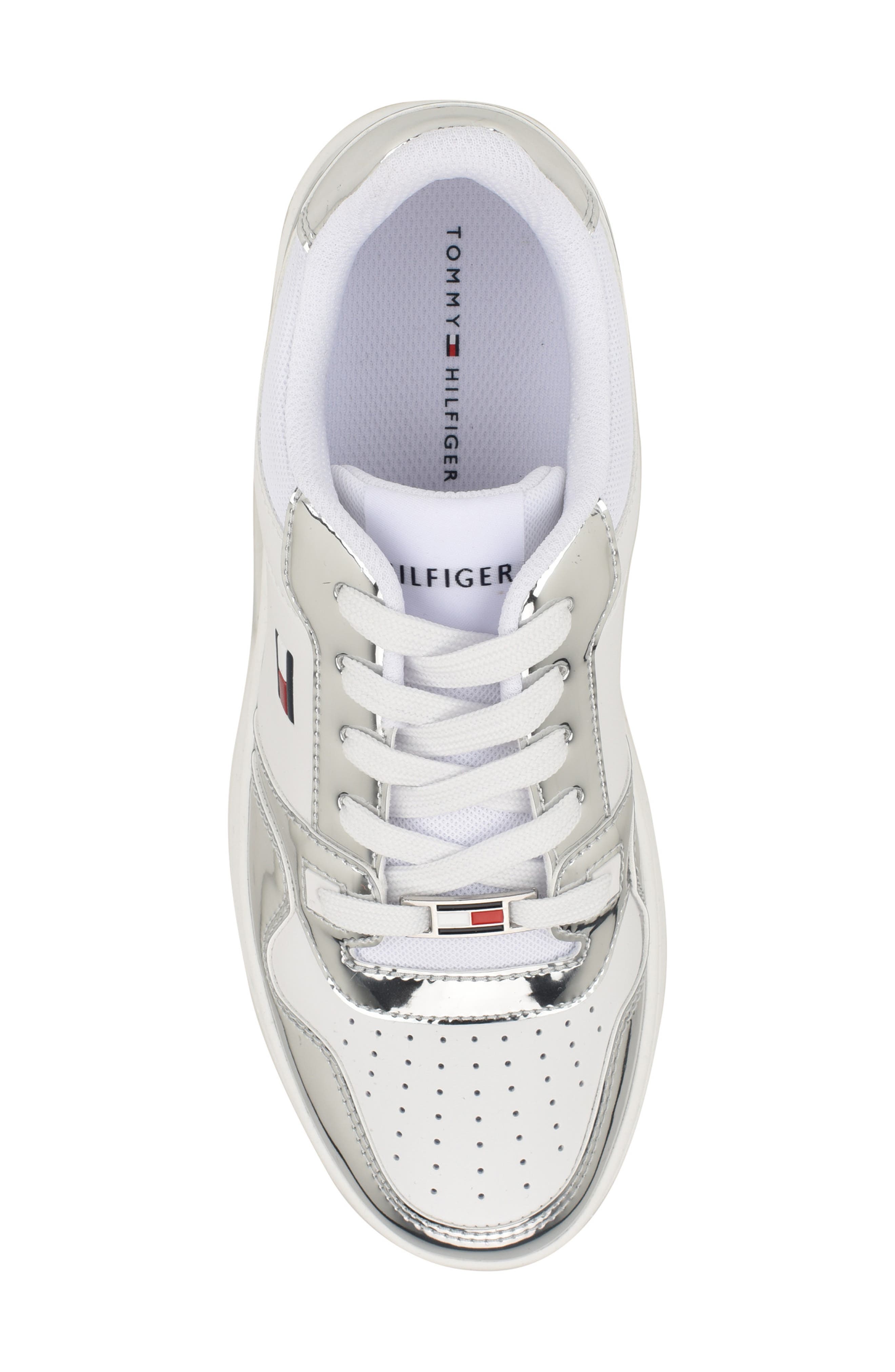 Tommy Hilfiger Twigye Sneaker, Alternate, color, White/ Argento