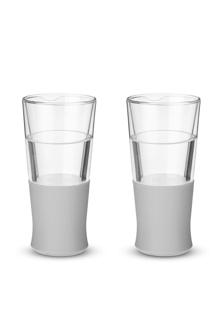 Glass FREEZE Beer Cooling Cup Set of 2, Alternate, color, Gray