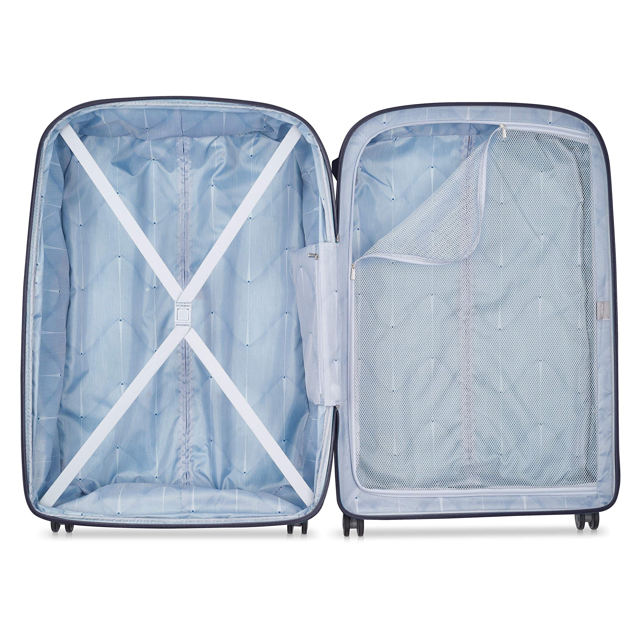 Delsey Paris Clavel Hardside Large Expandable Luggage with Spinner Wheels, Alternate, color, Blue Jean