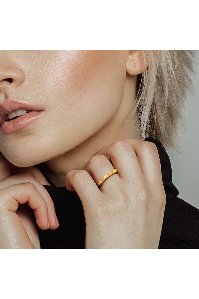 Gemstone Birthstone Anniversary Band 10k, Alternate, color, Citrine/Yellow Gold