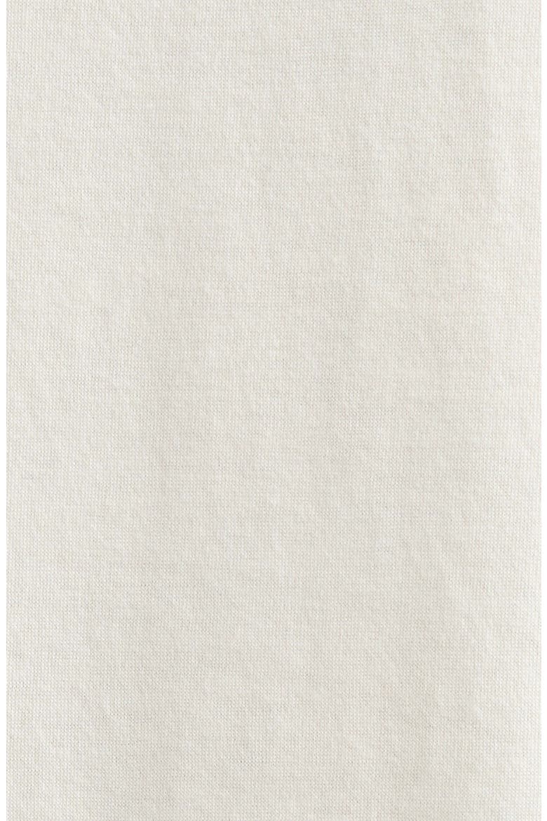 Oversize Cotton & Wool Blend T-Shirt, Alternate, color, CREAM