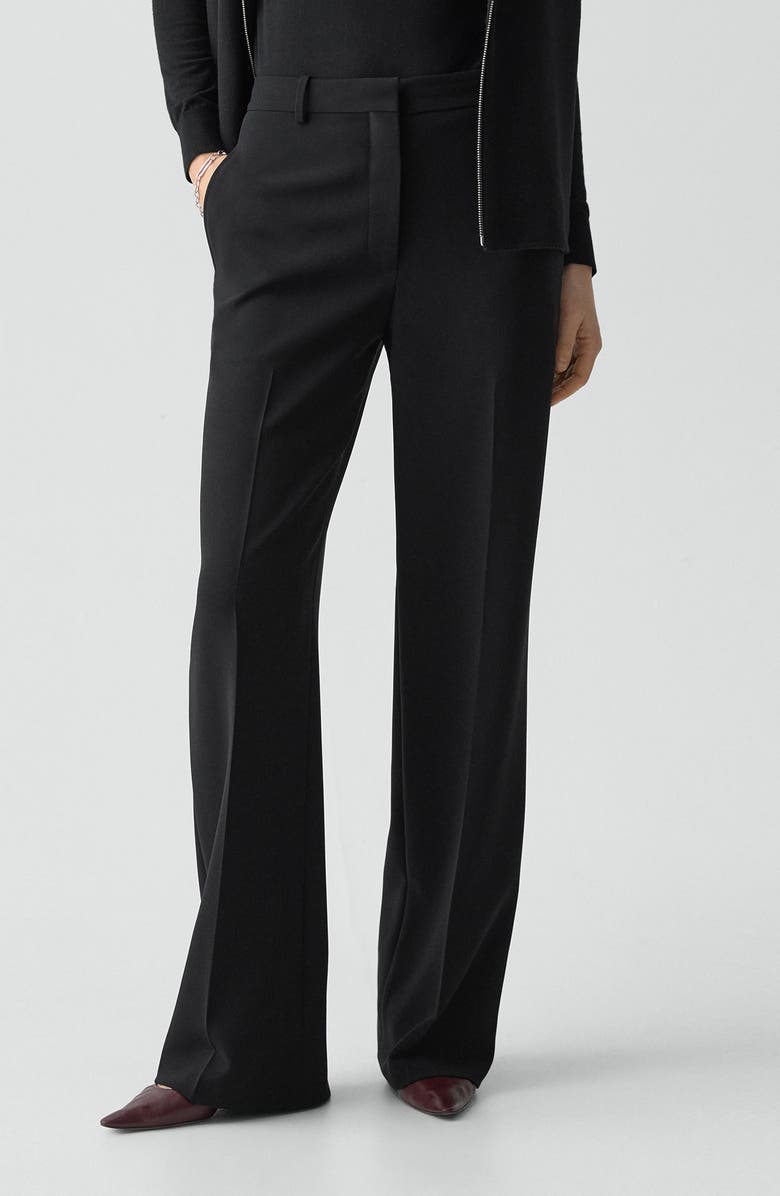 Theory Admiral Classic Straight Crepe Trousers, Main, color, 
