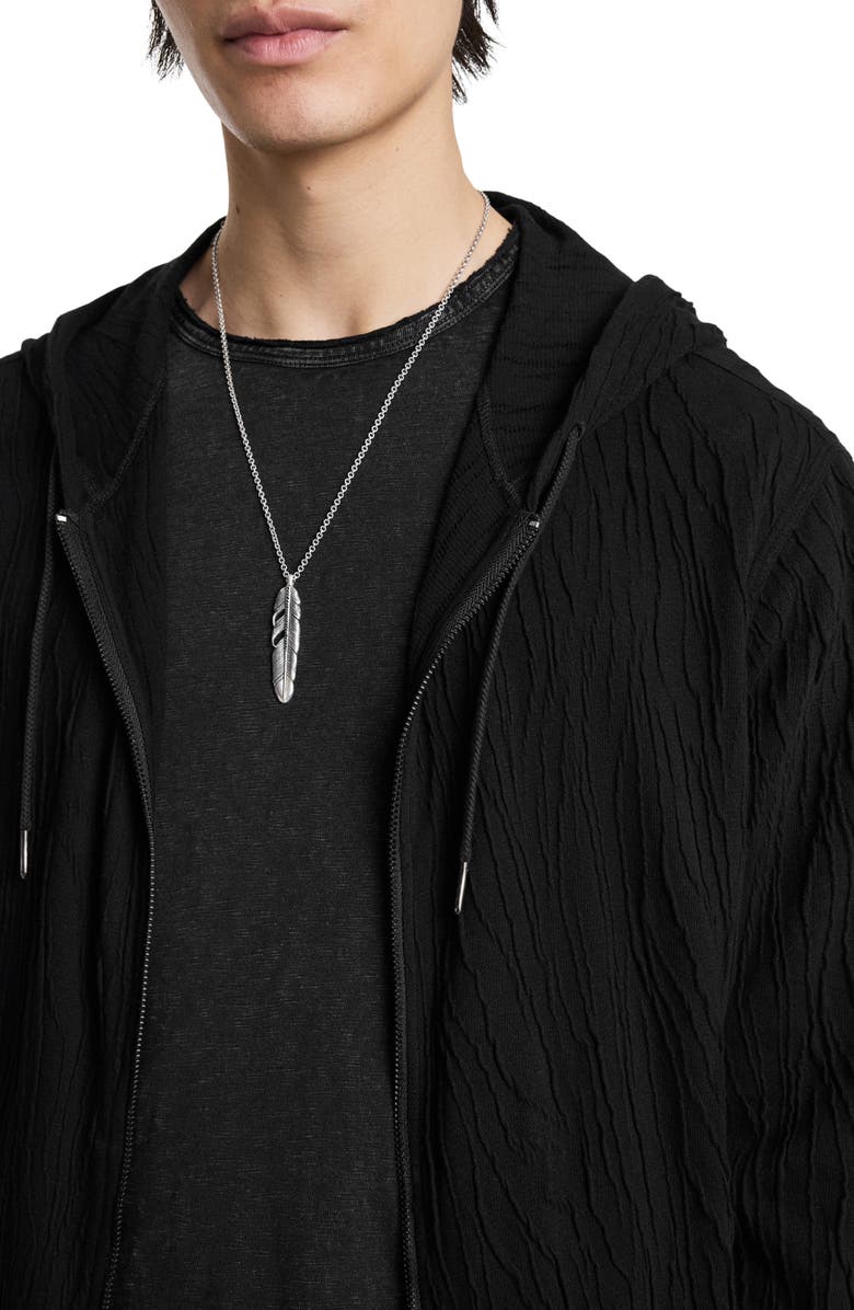 John Varvatos Ihsan Texture Zip Hoodie, Alternate, color,