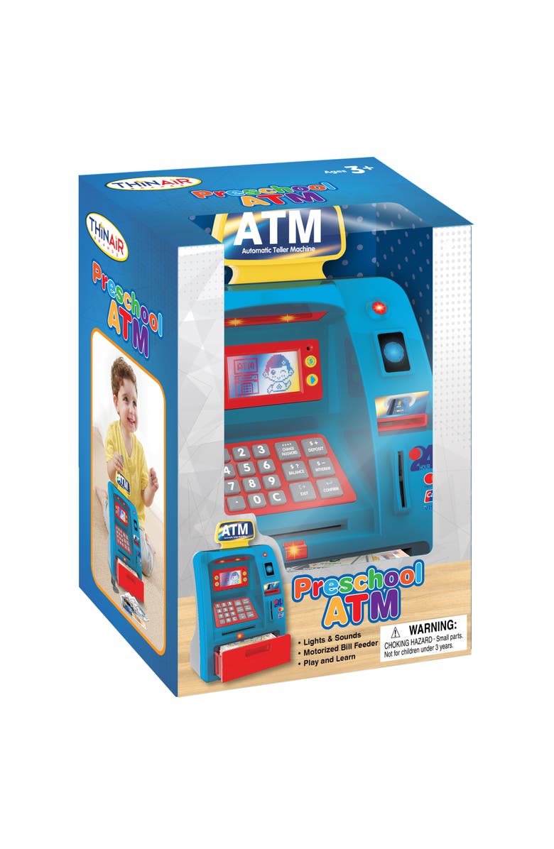 Playful Minds Atm, Lights & Sounds, Interactive Piggy Bank, Toy Money 3+, Alternate, color, Multicolored