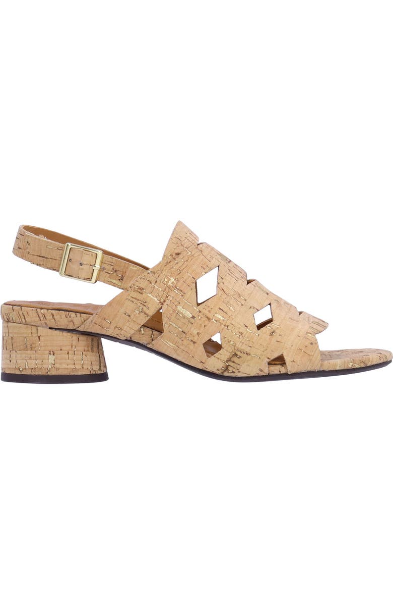 L'Amour des Pieds Elloise Slingback Sandal, Alternate, color, Natural/ Gold