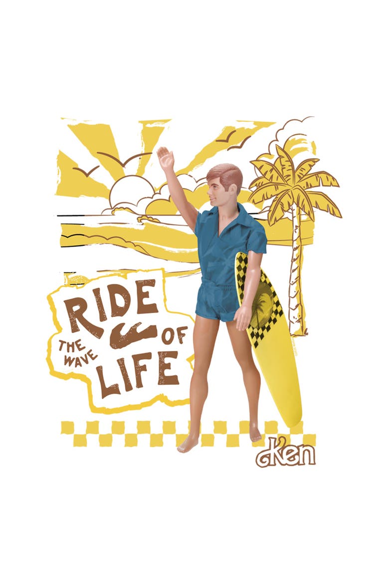 Boys' Ken Ride of the Wave Life T-Shirt, Alternate, color, White