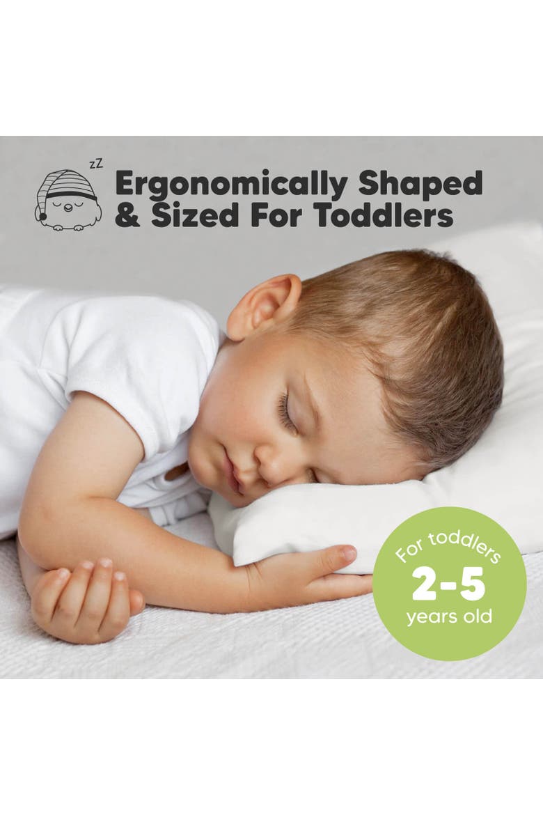 1pk Toddler Pillow, Alternate, color, Soft White