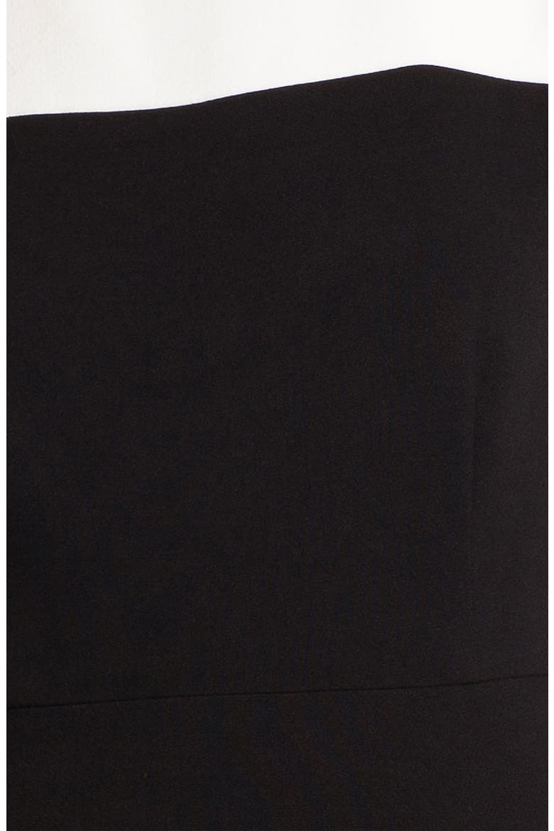 'olsen' colorblock fit & flare dress, Alternate, color, CREAM/ BLACK